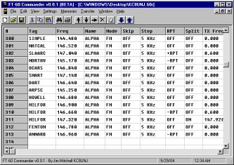 FT-60 Commander Main Window